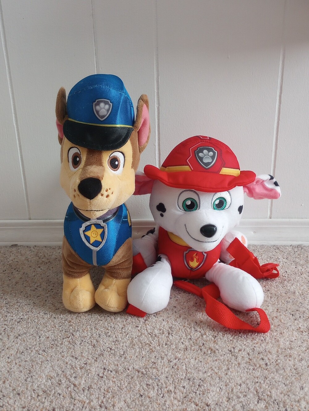 Paw Patrol Chase & Marshall Stuffed Animals Dalmatian German Shepherd Dogs
